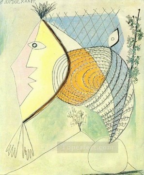 company of captain reinier reael known as themeagre company Painting - Character with a shell Head of a woman 1936 Pablo Picasso